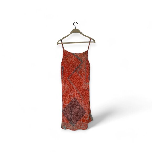 Resort Ready Red Multi Print Cowl Neck Mini Slip Lulu's Dress - Picture 12 of 12